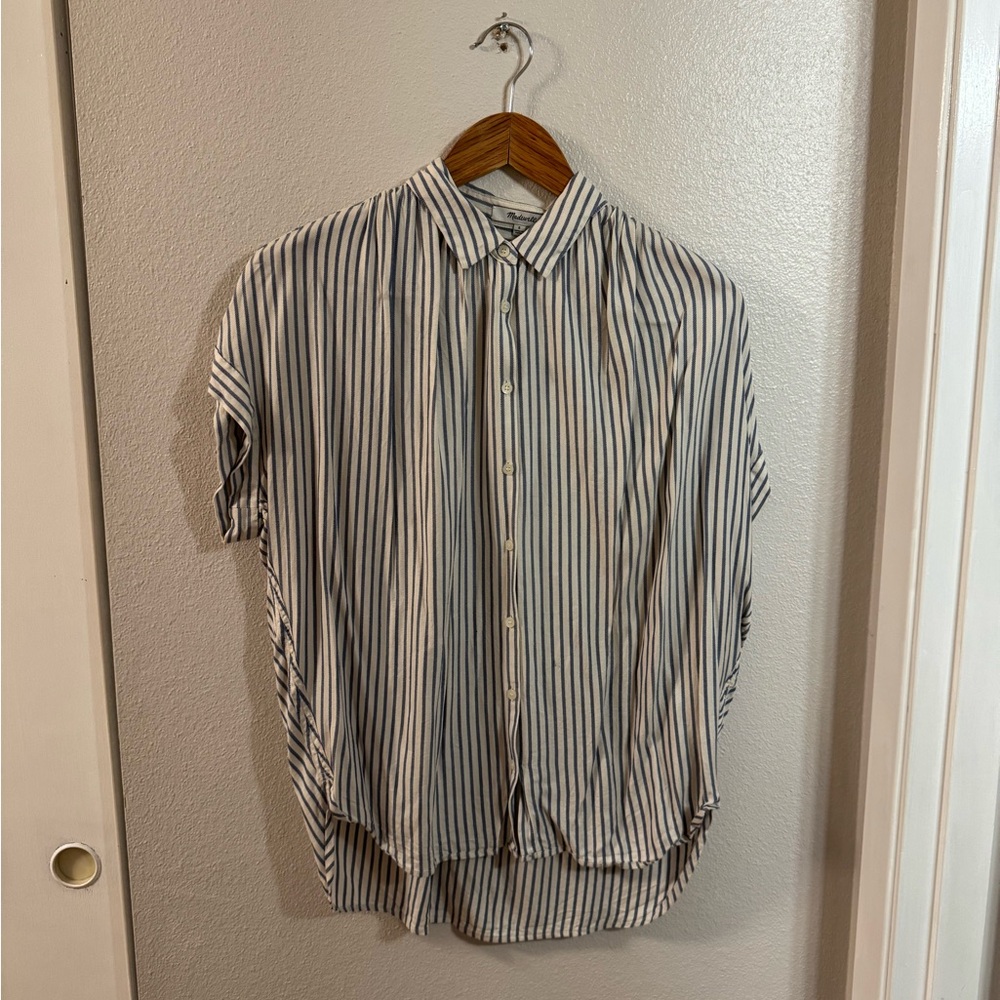 Madewell Striped Short-Sleeve Button-Down